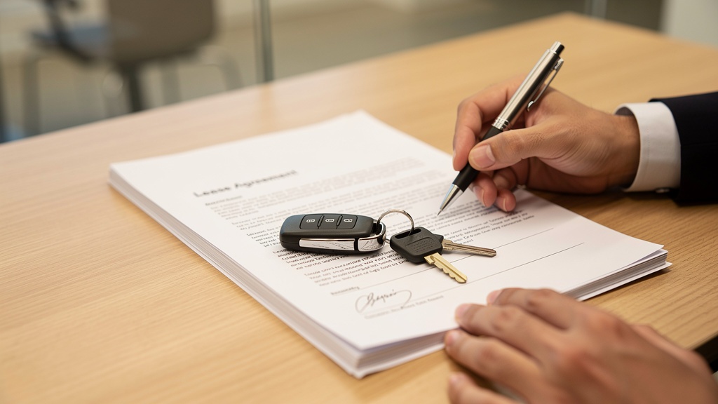 中古車リース契約のイメージ