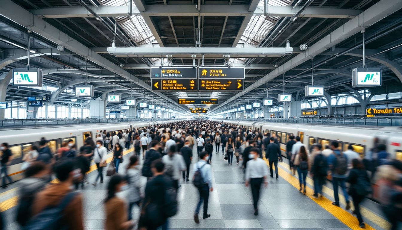 複雑な東京の鉄道の駅