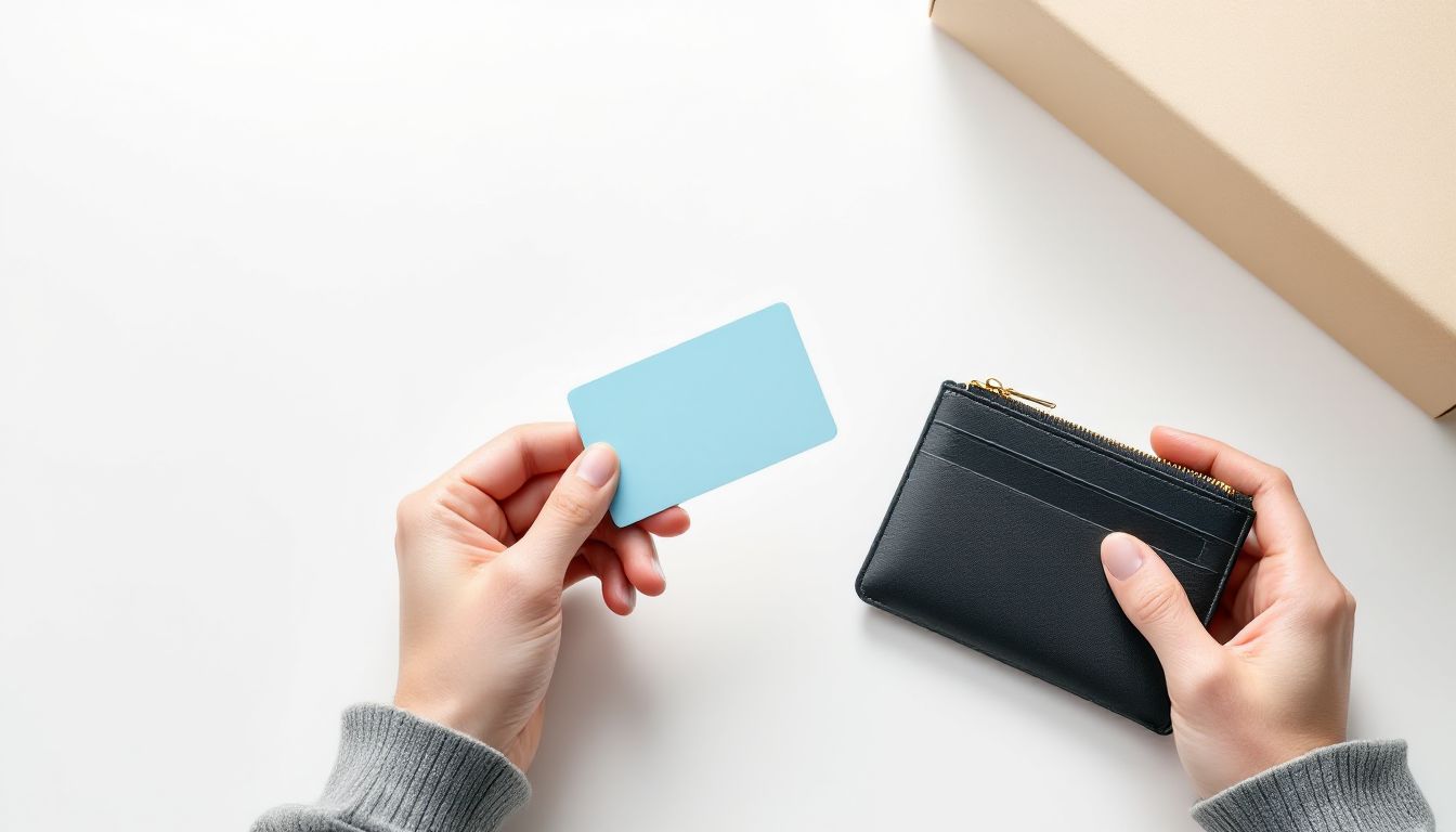 初めてのクレジットカードを手にするイメージ