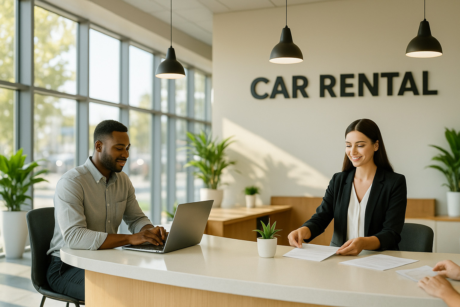 レンタカー手続き